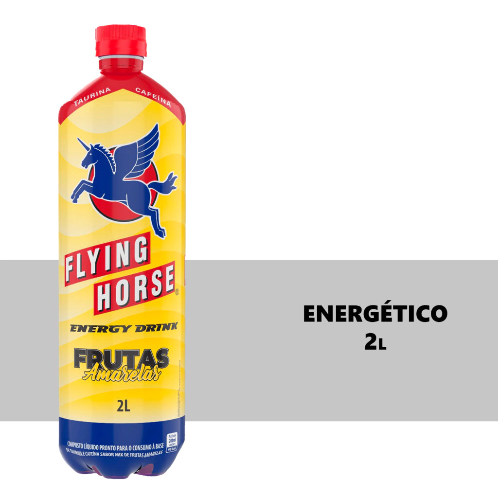 Energético Flying Horse Energy Drink Frutas Amarelas 2l