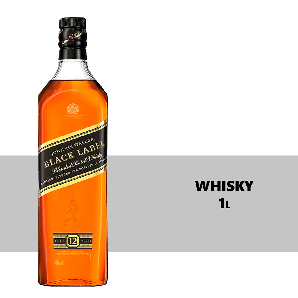 Whisky Escocês Johnnie Walker Black Label 1l