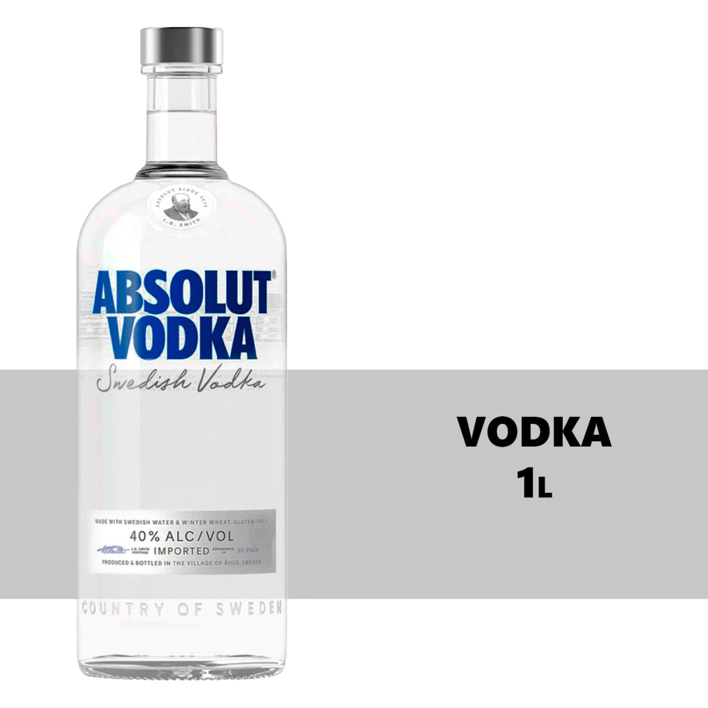 Vodka Sueca Absolut Tradicional Garrafa 1l