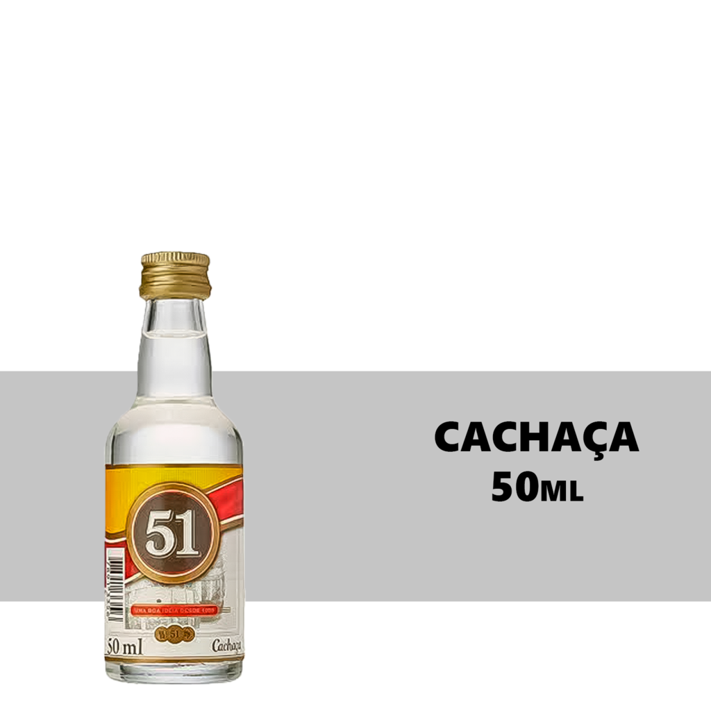 Miniatura Cachaça Aguardente 51 50ml