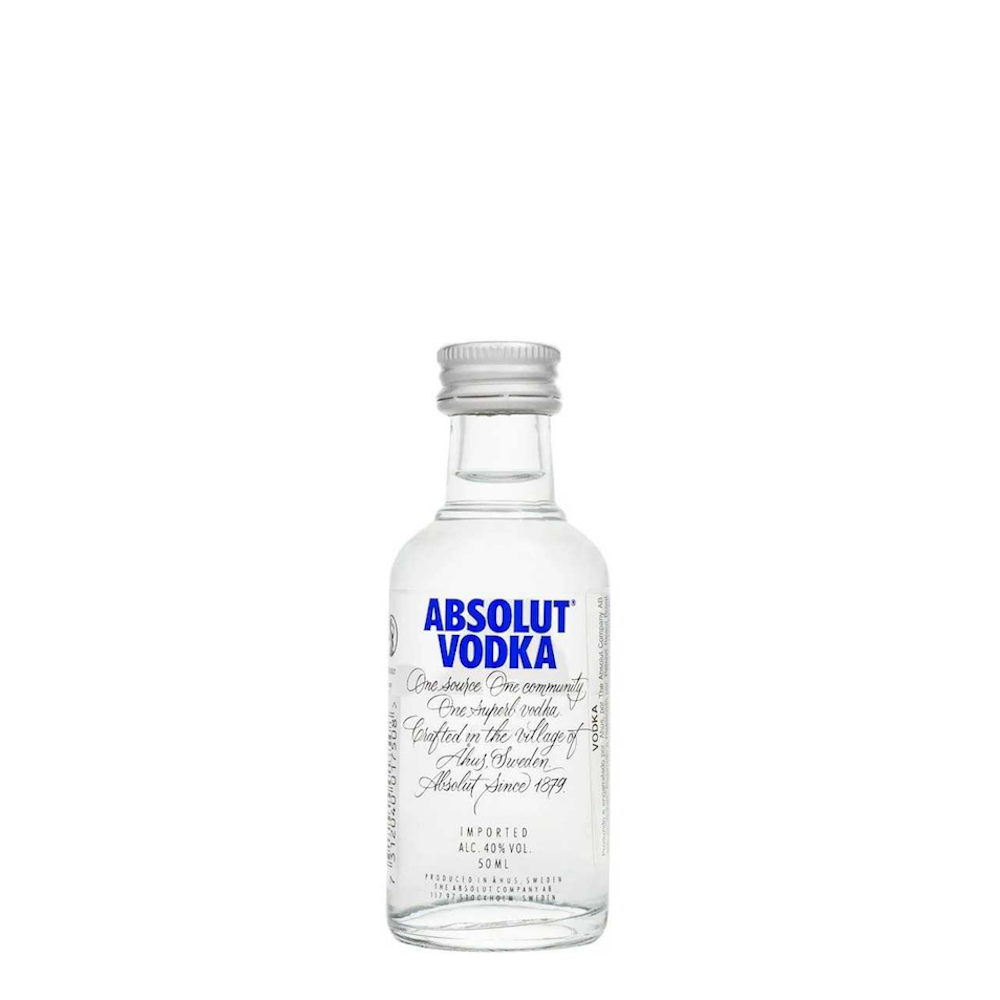Miniatura Vodka Sueca Absolut Tradicional 50ml