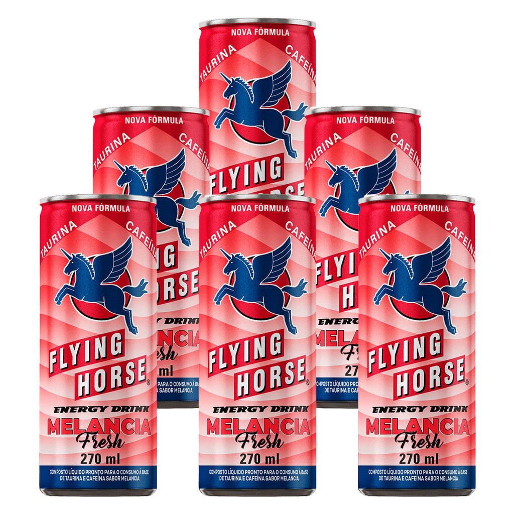 Energético Flying Horse Energy Drink Melancia 270ml 6un